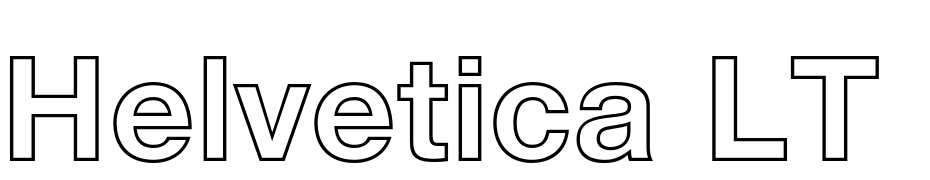 Helvetica LT 75 Bold Outline Font Download Free